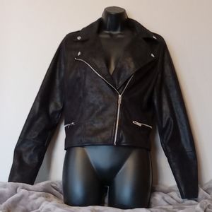 Charlotte Russe Faux Suede Women's Moto Jacket